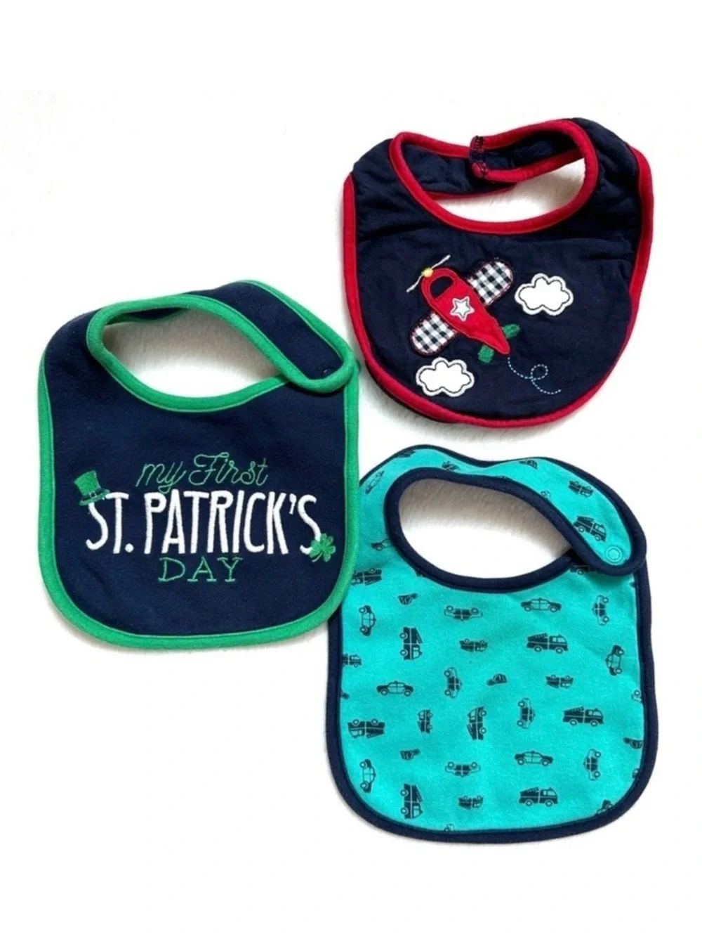 ⭐️ 5 for $25 Set of 3 Carter’s & GOODLAD Baby Bibs Cotton